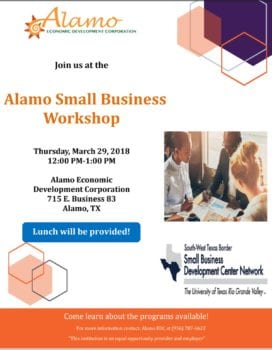 Small Business Workshop in Alamo | City of Alamo EDC